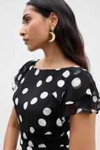 RIXO DAVIES GOLD PLATED EARRINGS - Sun & Moon