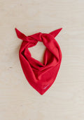 Merino Triangle Scarf in Red