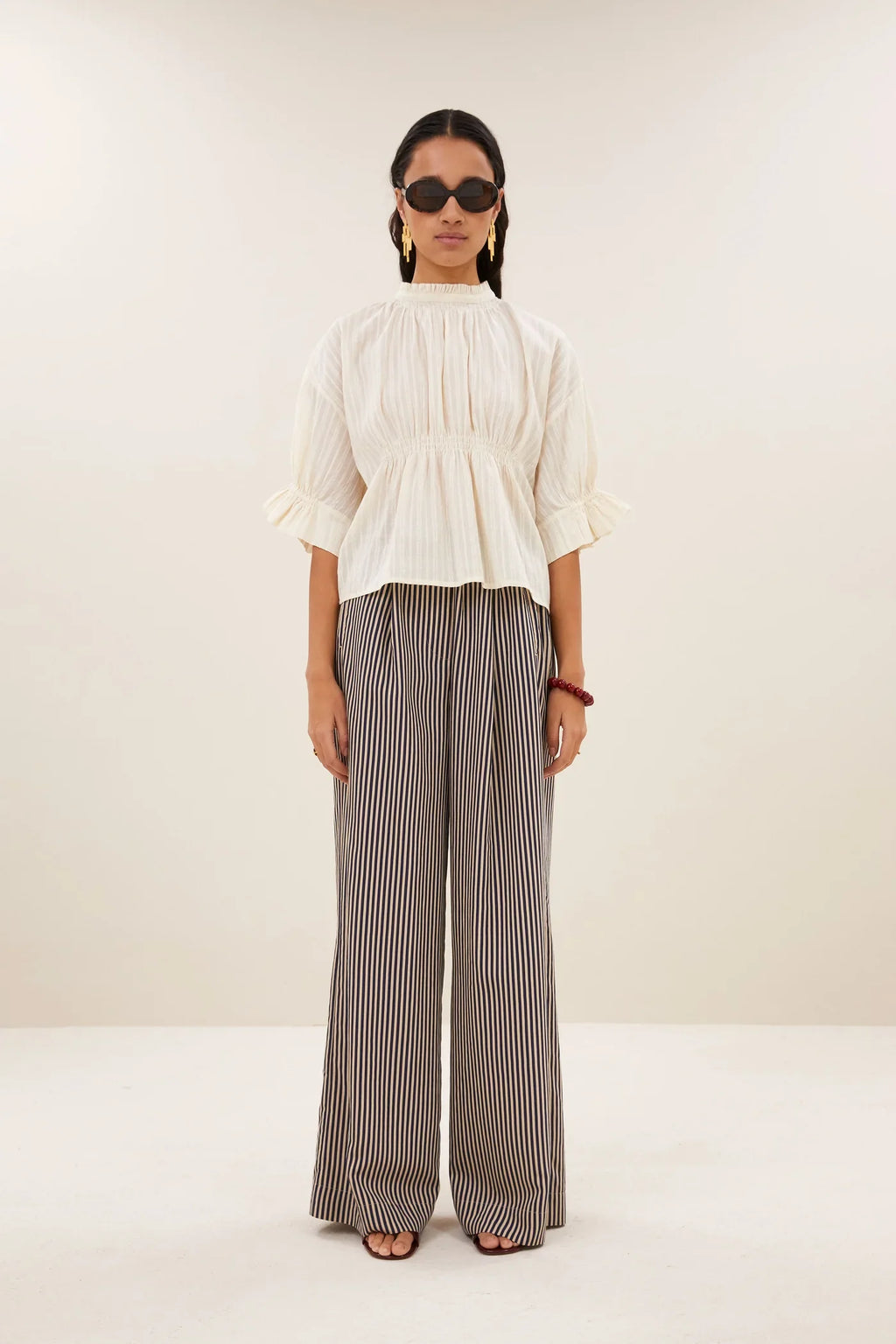 ISABEL DOBBY BLOUSE