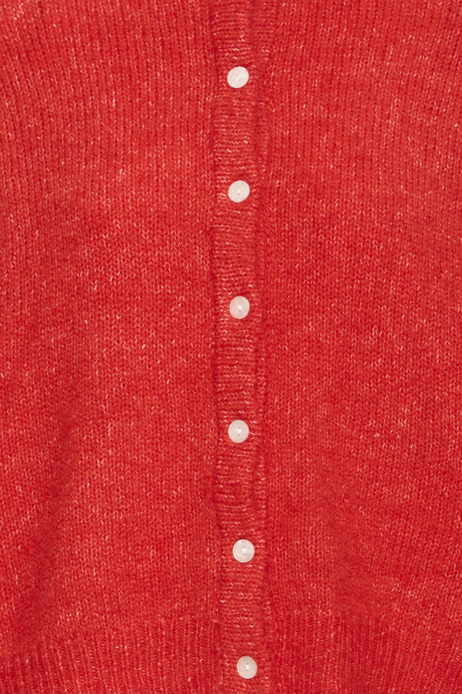 POINSETTIA RED CARDIGAN