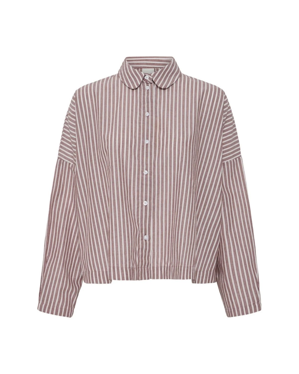 ICHI Striped Shirt - Zinfandel Stripe