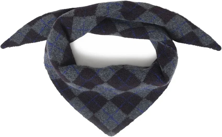 AGYLE TRIANGLE SCARF - Blue & Grey