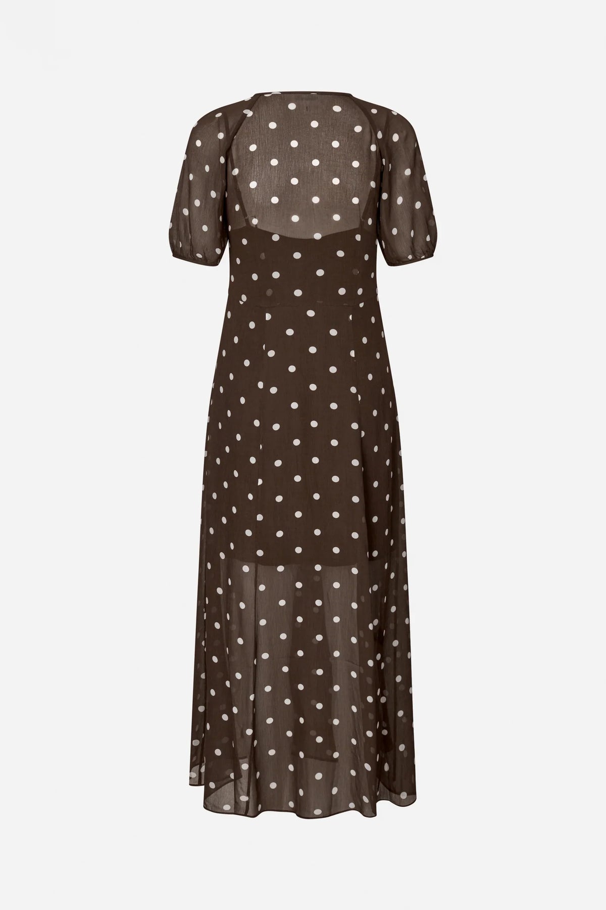 ALARA DRESS - Brown Polka Dot