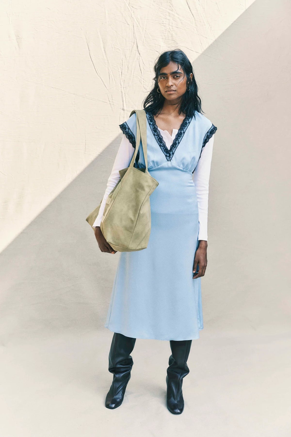 ANDRA DRESS - Dusk Blue