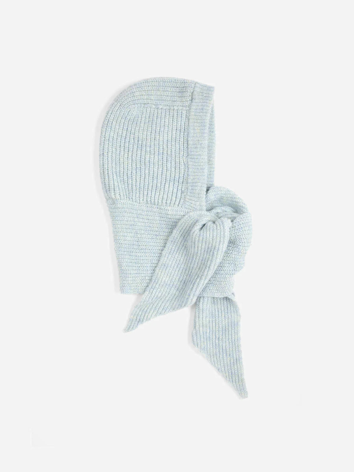 BOBO CHOSES KNITTED HOODED SCARF – Ice Blue