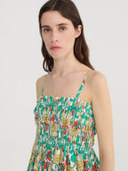 COLOUR HERBALIST GATHERED DRESS
