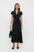 MARLICE SILK DRESS - Black
