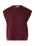 SELECTED KNIT VEST - Burgundy