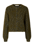 SELECTED KNIT CARDIGAN -Speckled Green