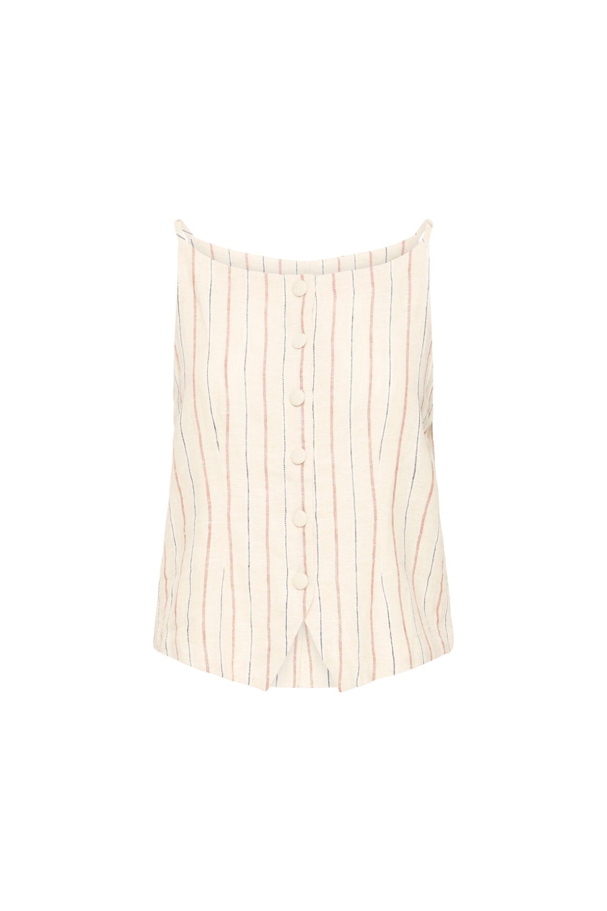 Stripe Co-Ord Top – Cream
